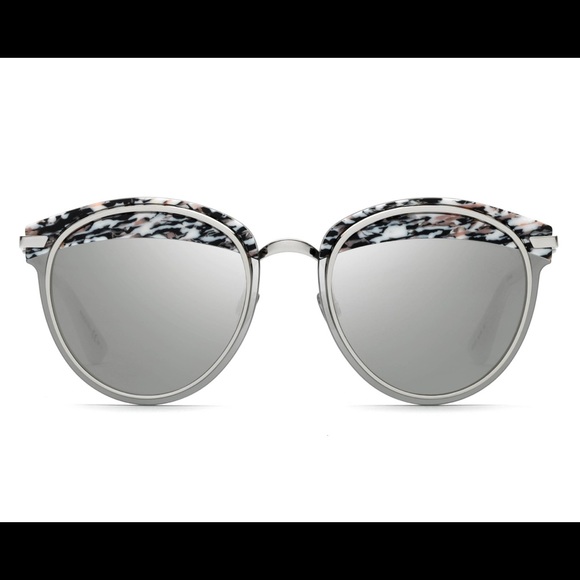 Dior Women's Metallic Silver Round Ladies Sunglasses Offset1 - Picture 6 of 8